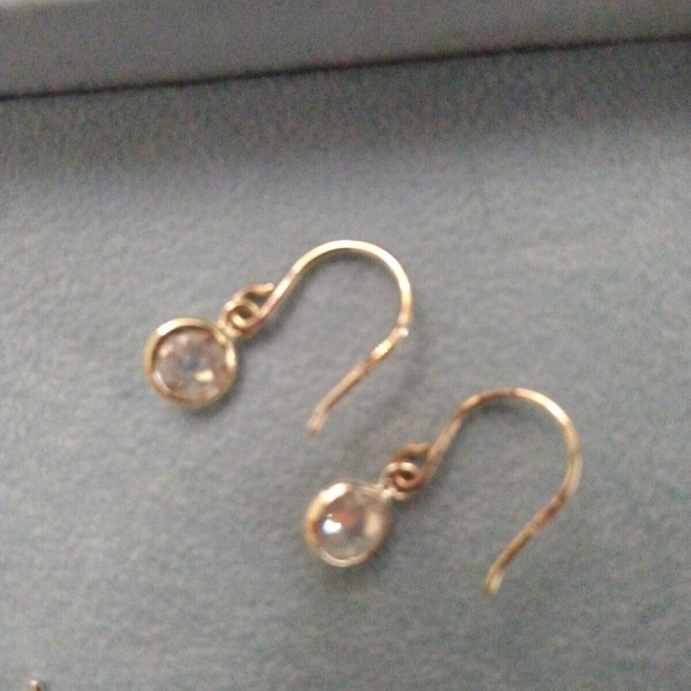 sterling silver cubic zirconia earrings